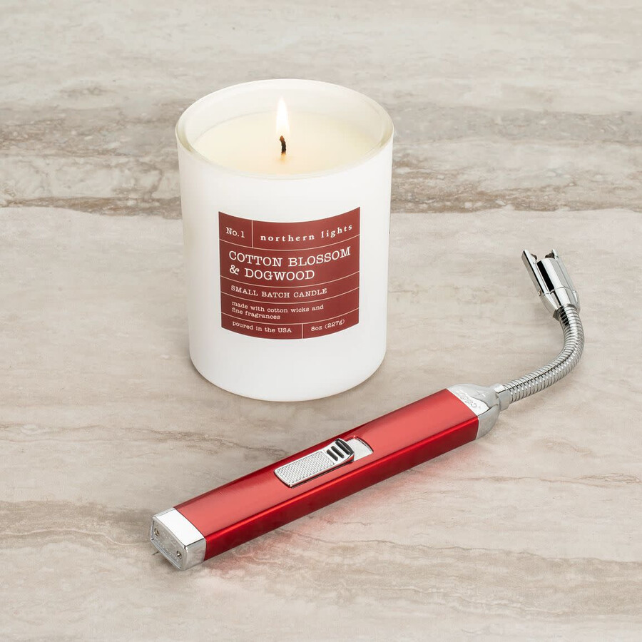 candy apple red rechargeable candle lighter 8 oz cotton blossom dogwood candle gift set