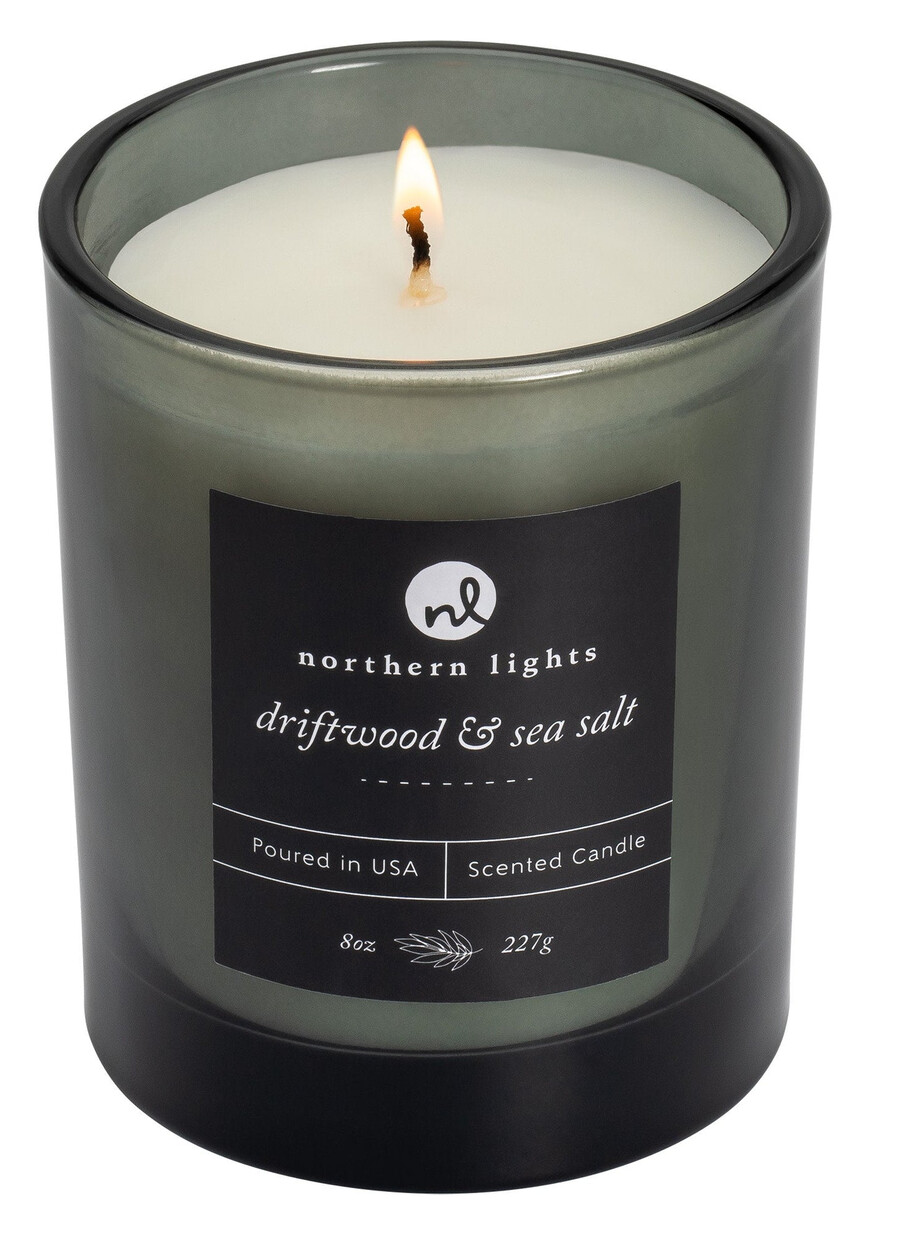 candy apple red rechargeable candle lighter 8 oz driftwood sea salt candle gift set
