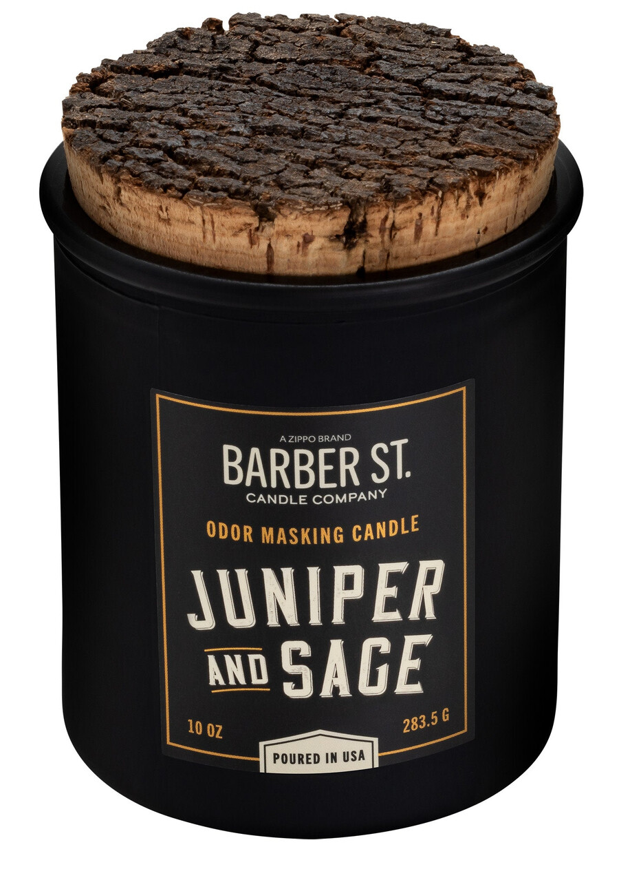 barber street odor masking candle - wooden wick