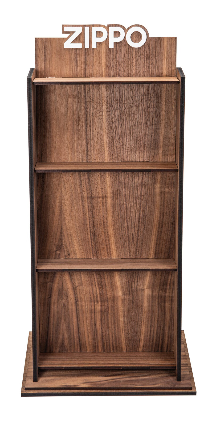 walnut heatbank display