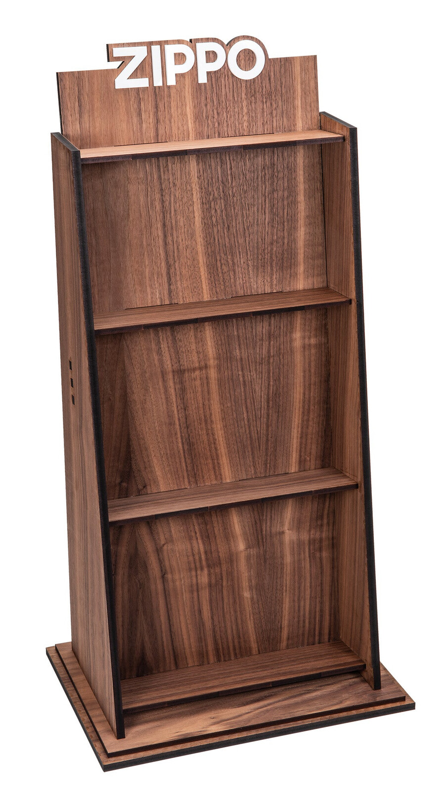 walnut heatbank display