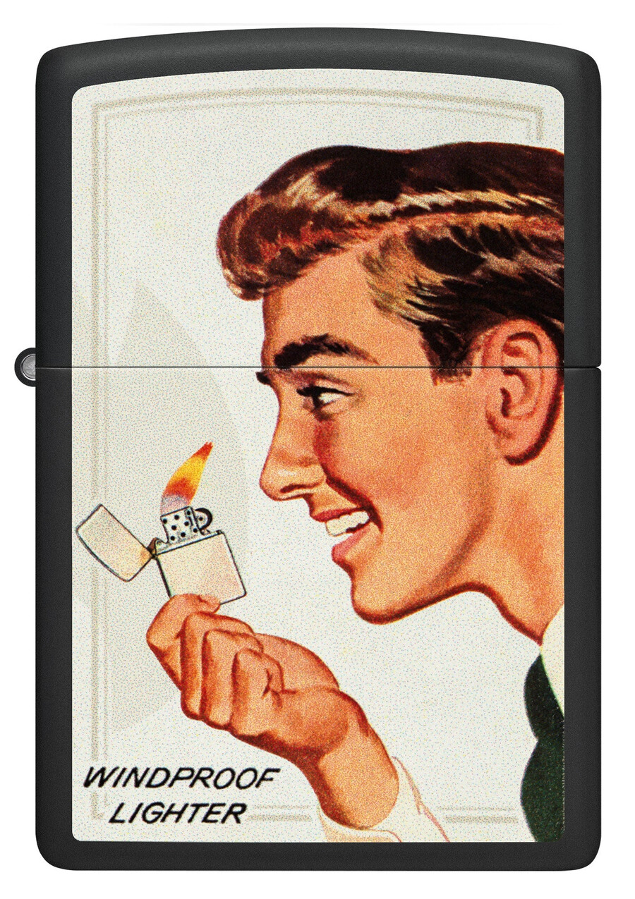 vintage ad lighter set
