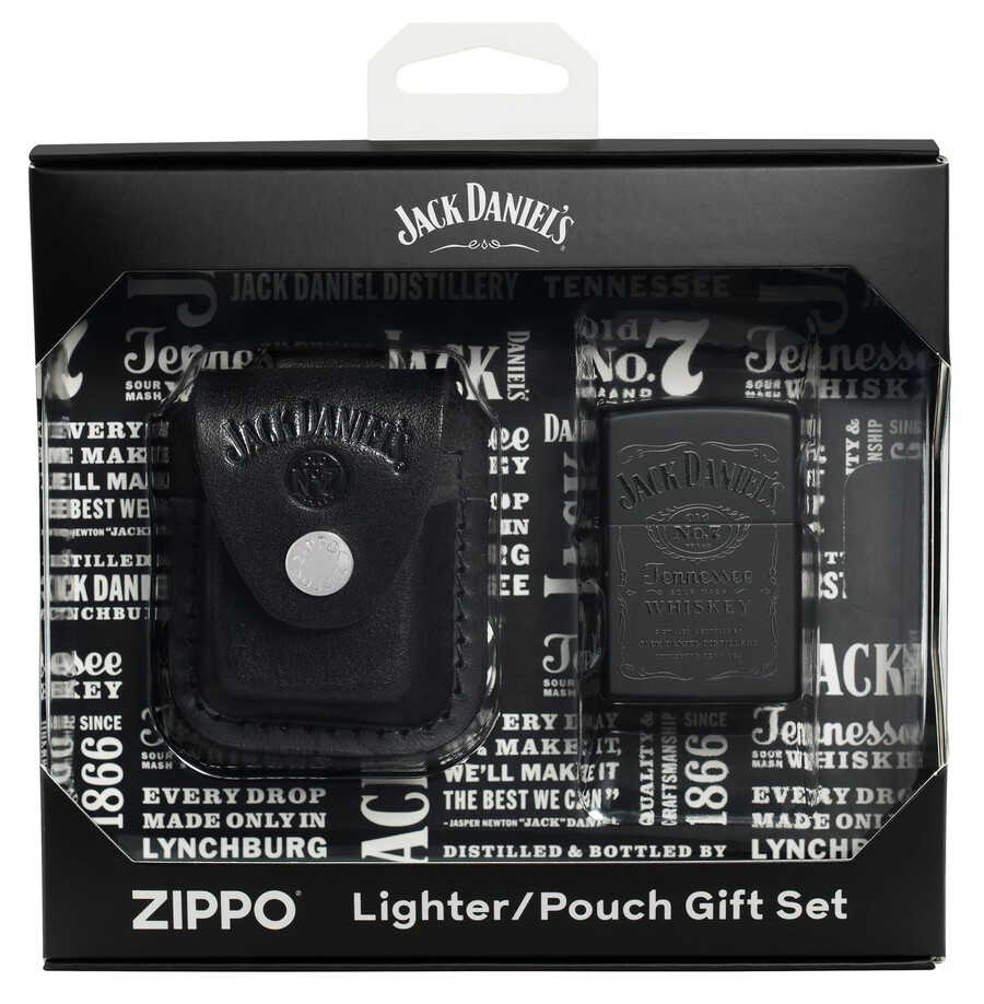jack daniels lighter and pouch gift set