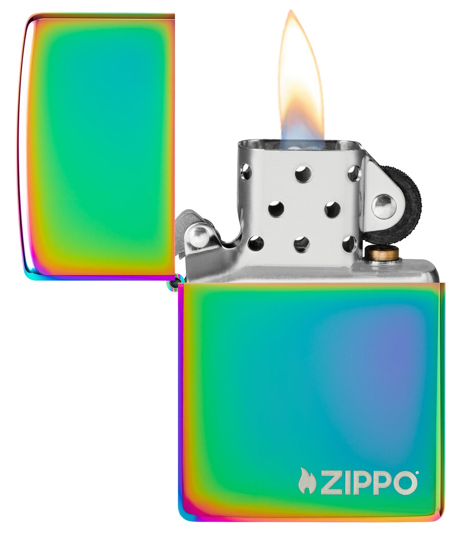 classic multi color zippo logo