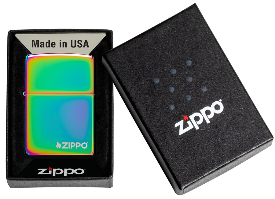 classic multi color zippo logo