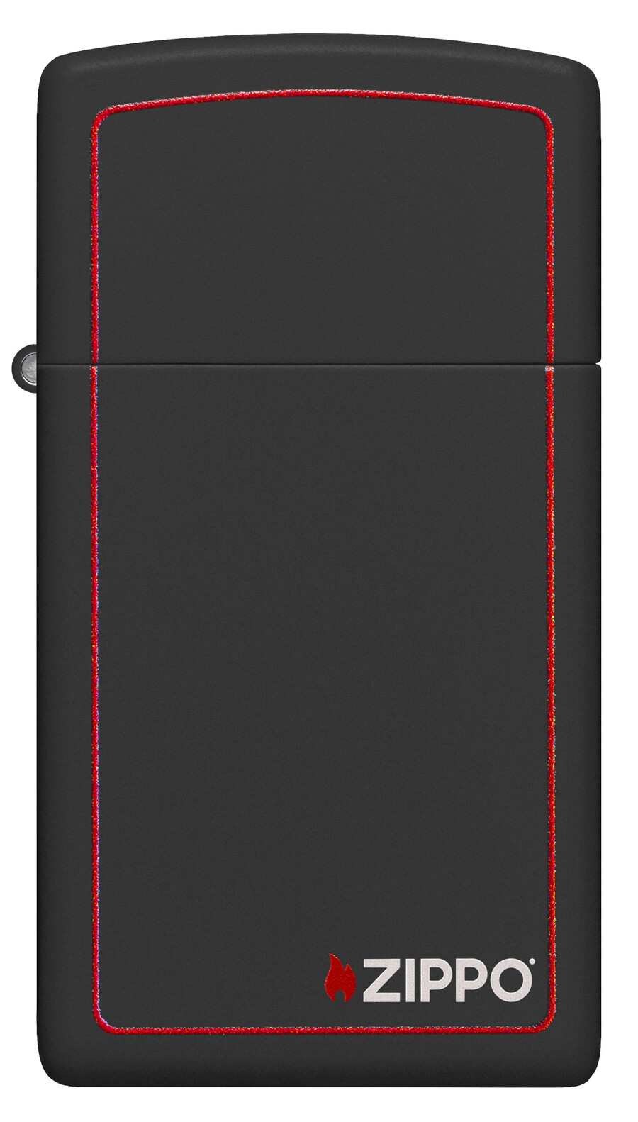 slim black matte with red border