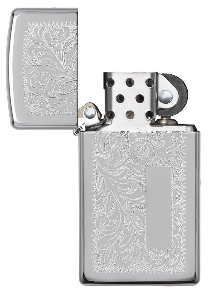 slim chrome venetian