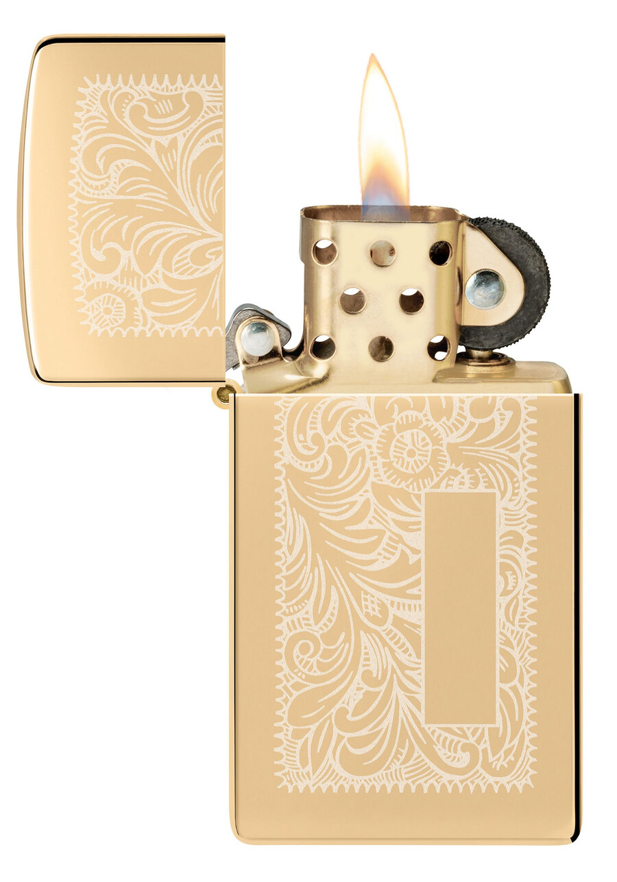 slim brass venetian