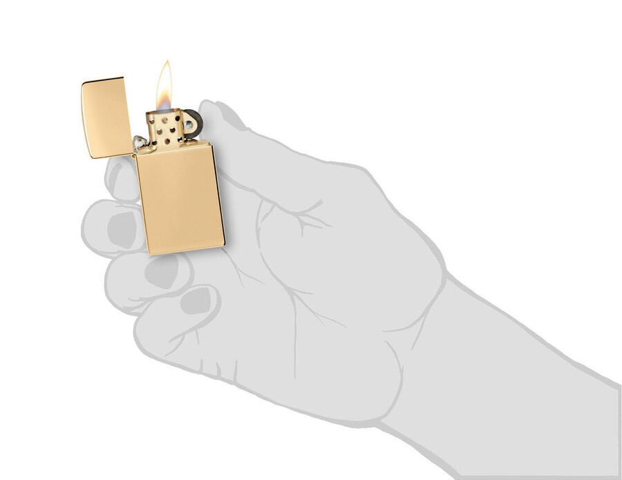slim high polish brass