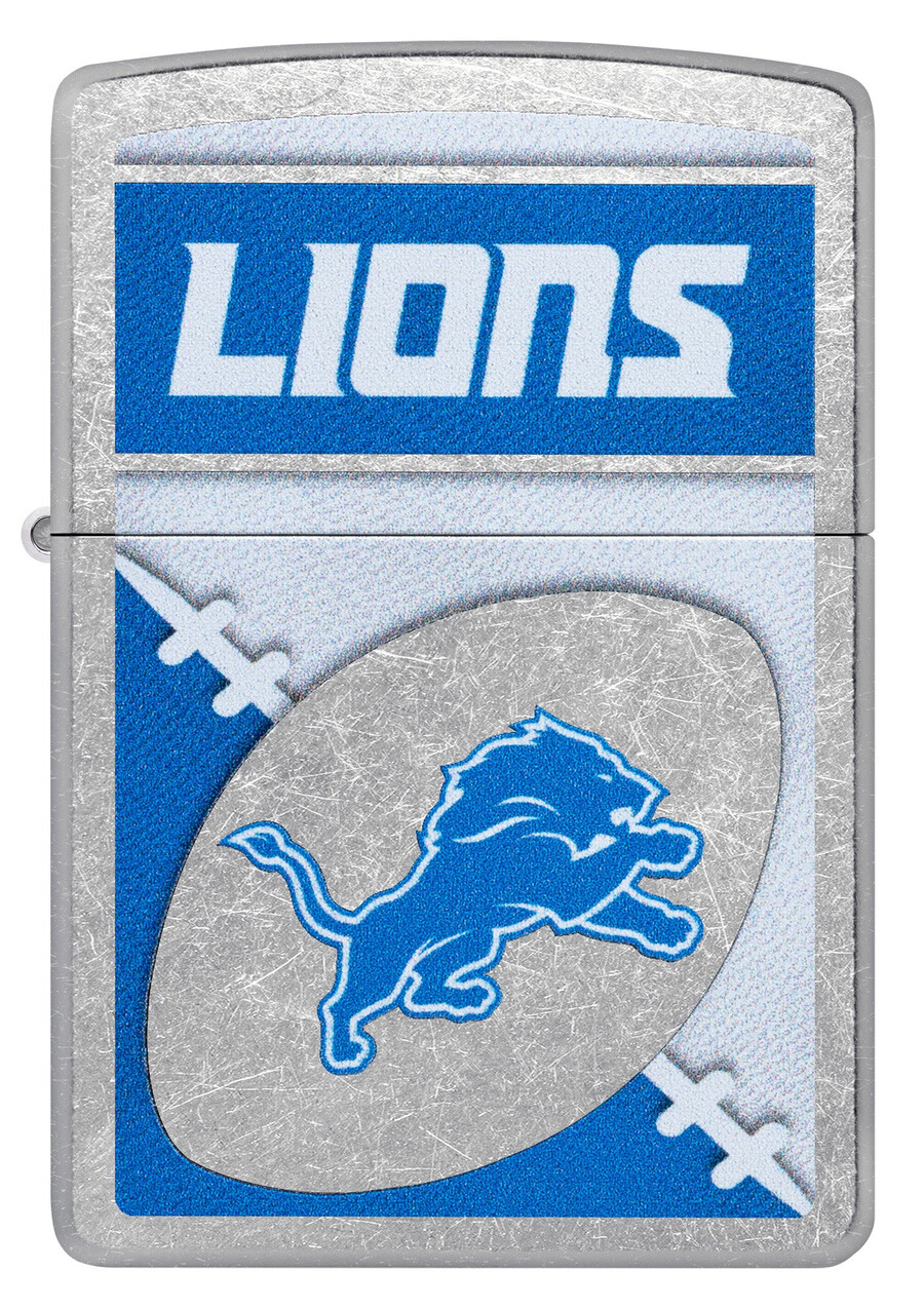 nfl detroit lions chrome logo design