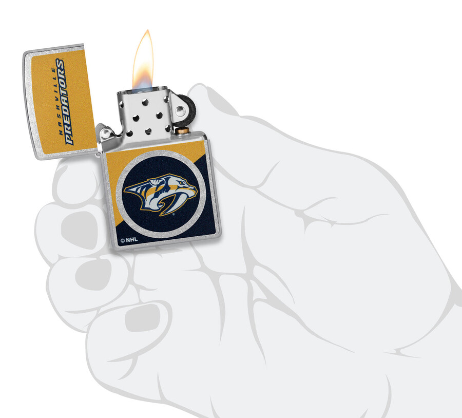 nashville predators colorblock logo design