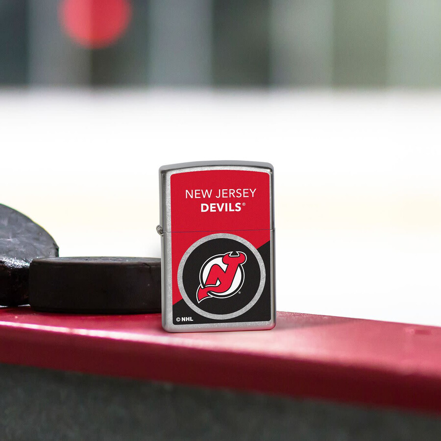 new jersey devils colorblock logo design