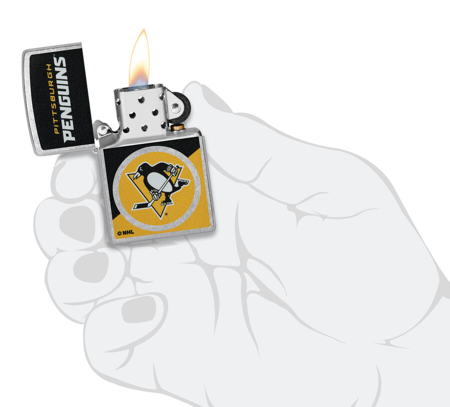 pittsburgh penguins colorblock logo design