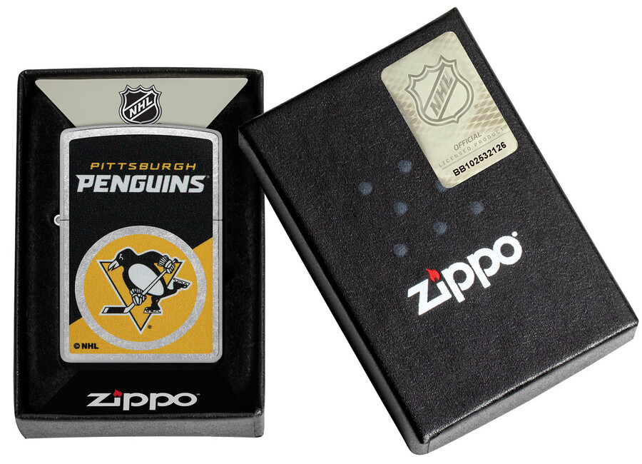 pittsburgh penguins colorblock logo design