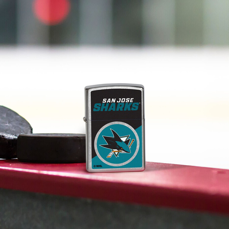 san jose sharks colorblock logo design