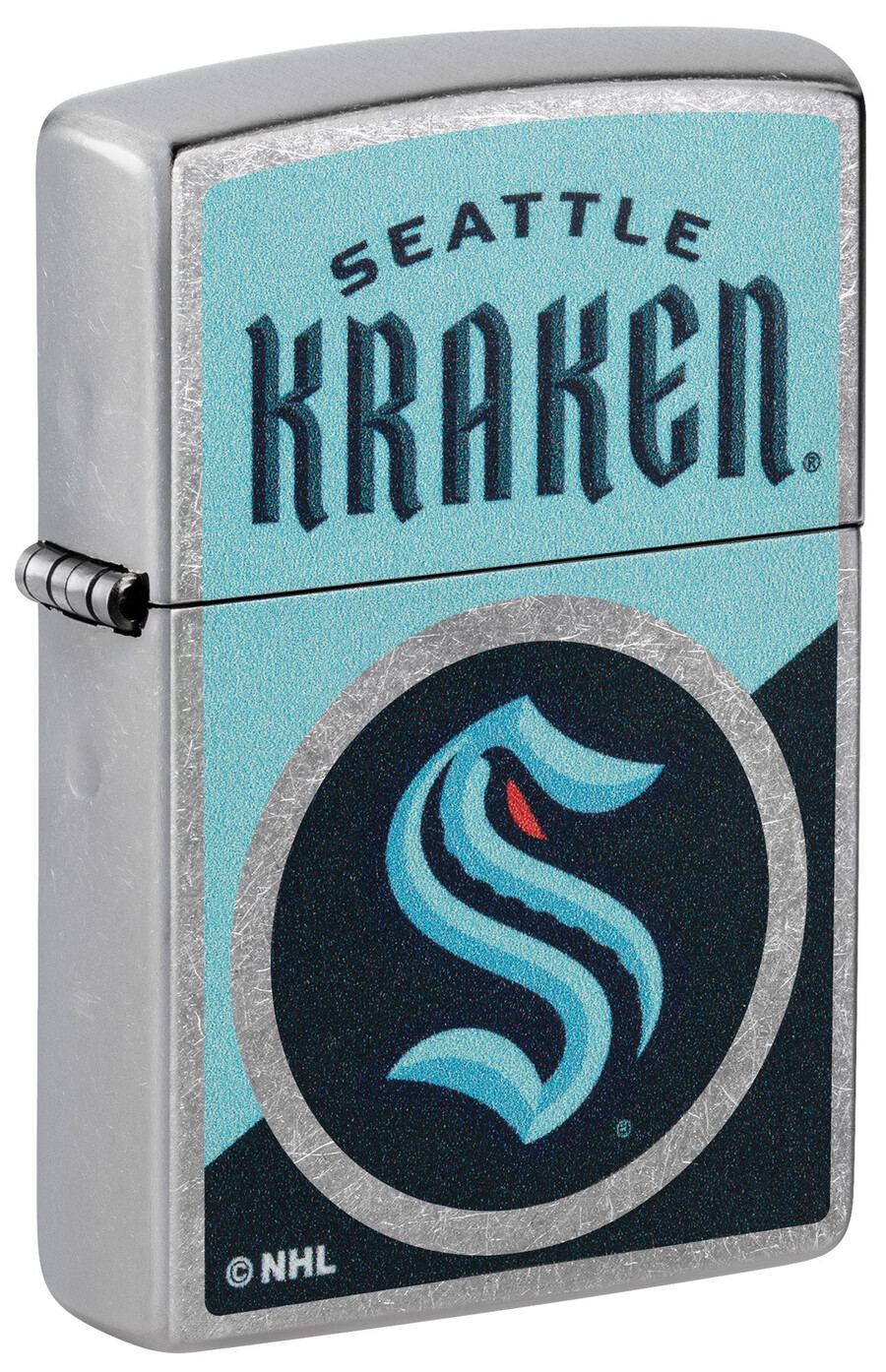 seattle kraken colorblock logo design