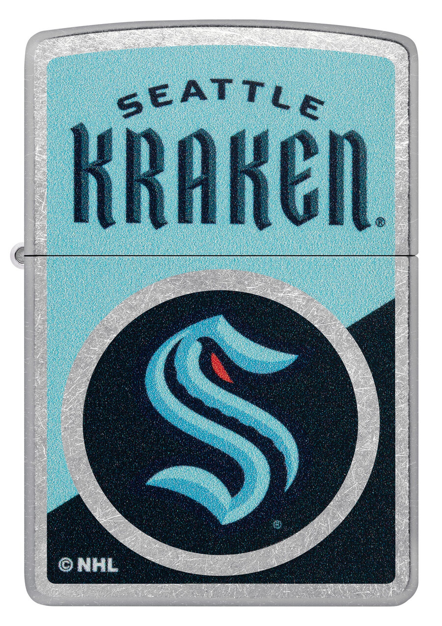 seattle kraken colorblock logo design