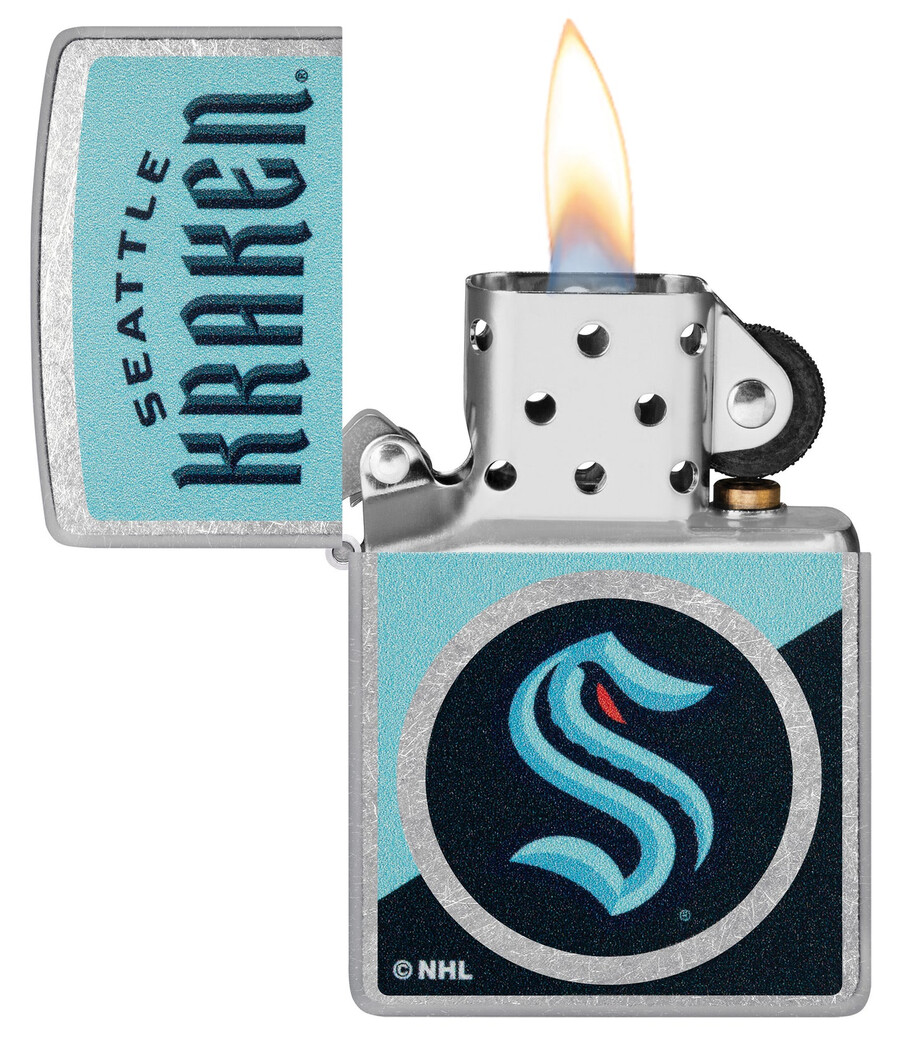 seattle kraken colorblock logo design