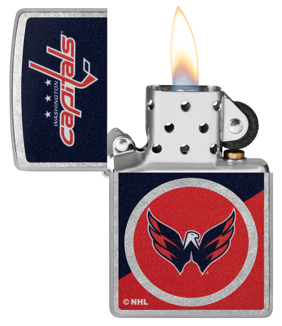 washington capitals colorblock logo design