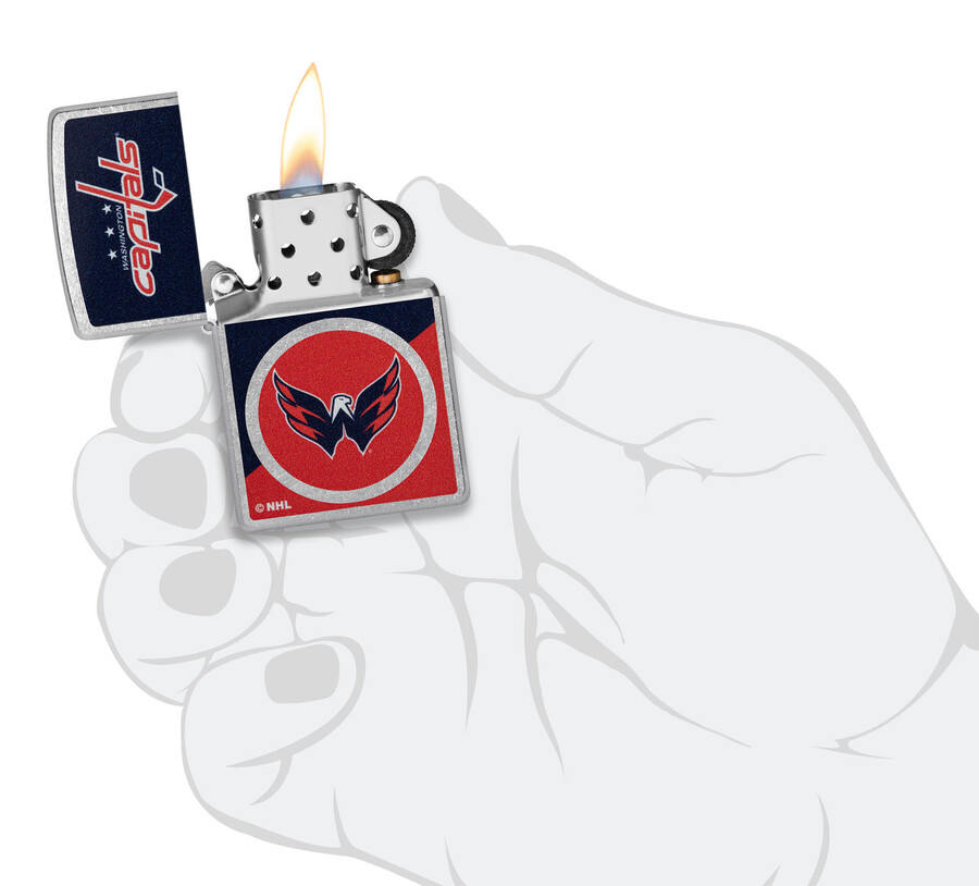 washington capitals colorblock logo design