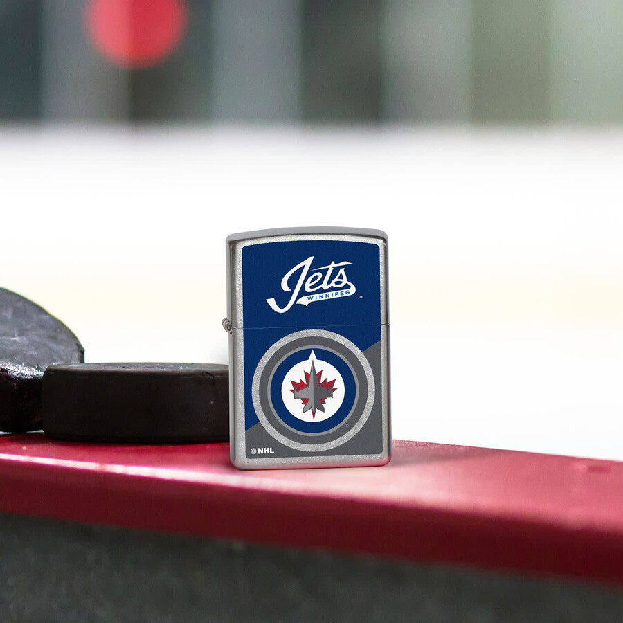 winnipeg jets colorblock logo design