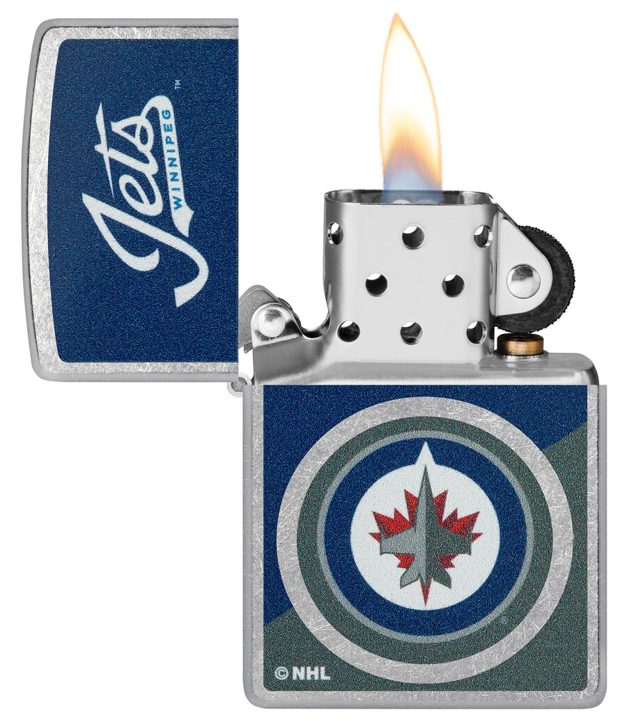 winnipeg jets colorblock logo design
