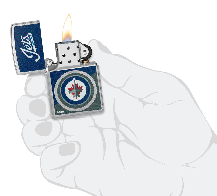 winnipeg jets colorblock logo design