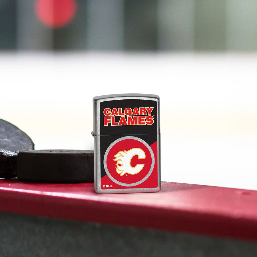 calgary flames colorblock logo design
