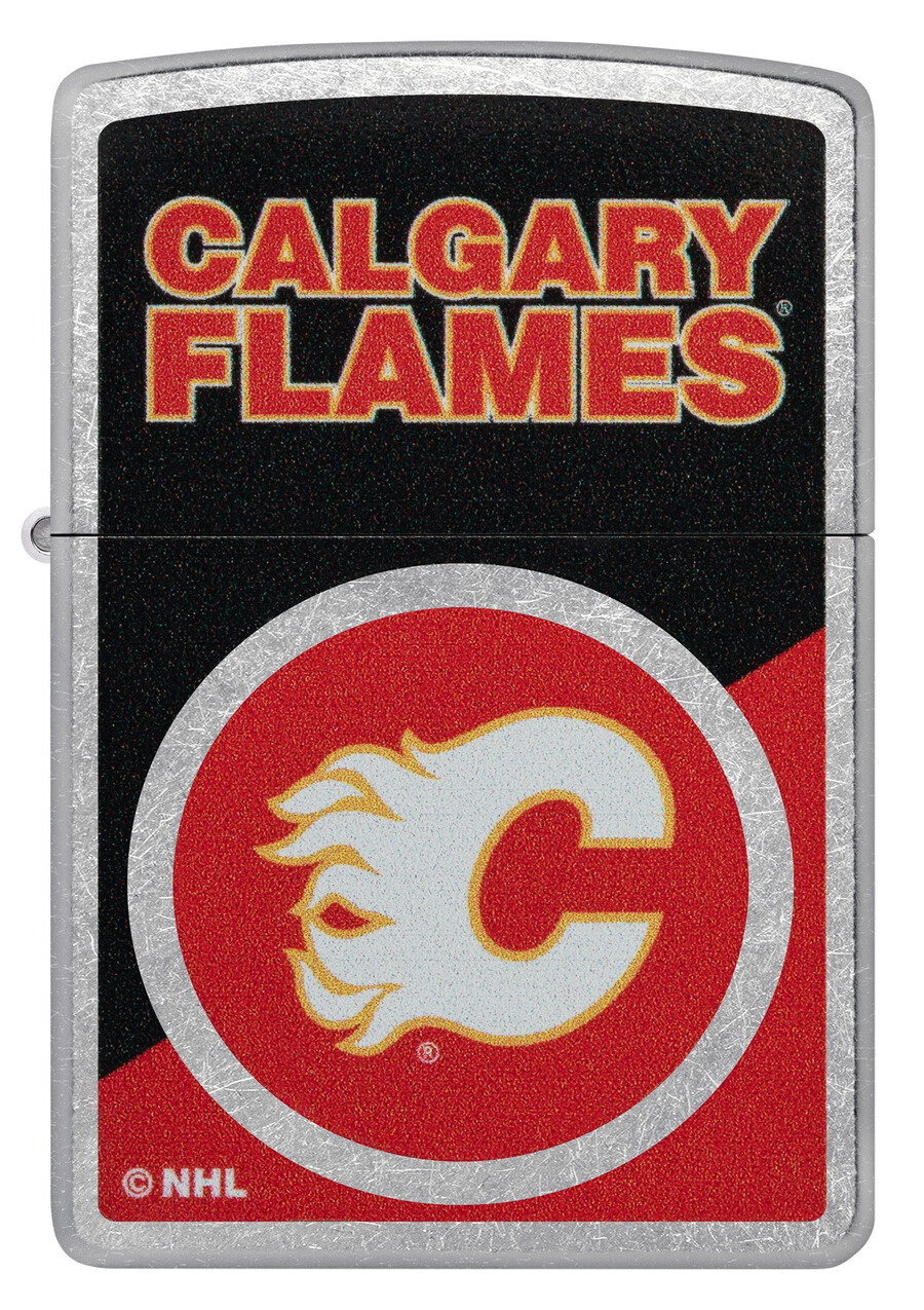 calgary flames colorblock logo design