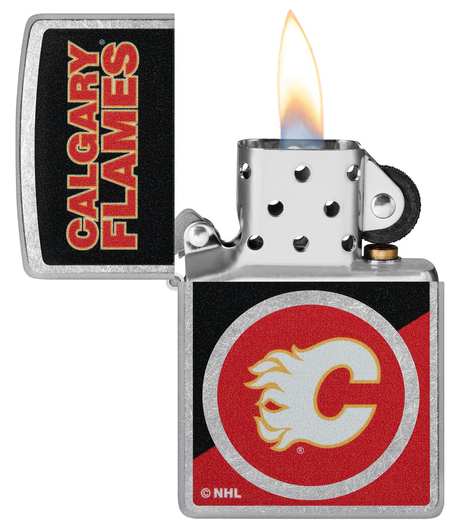 calgary flames colorblock logo design