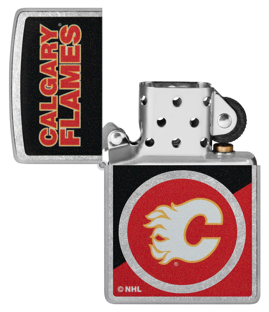 calgary flames colorblock logo design
