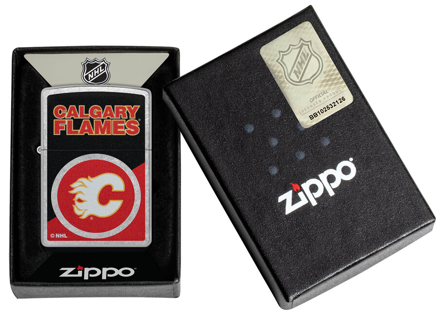 calgary flames colorblock logo design