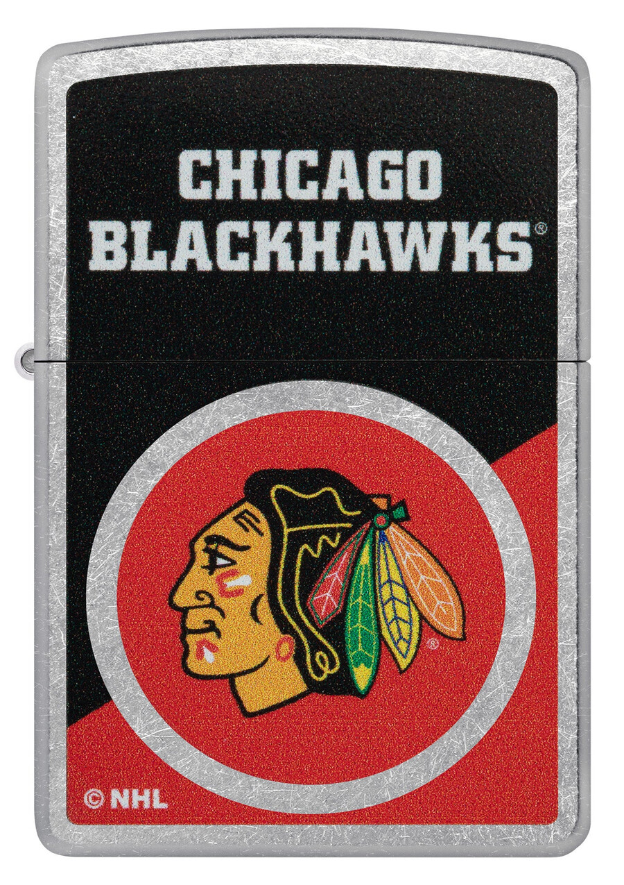 chicago blackhawks colorblock logo design