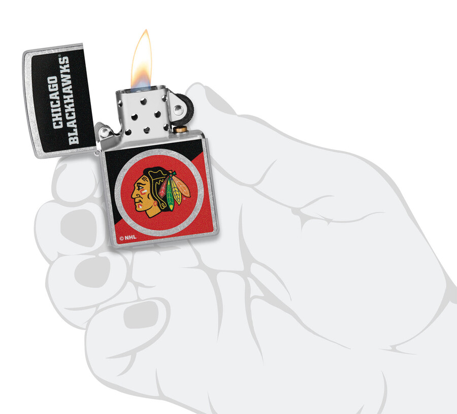 chicago blackhawks colorblock logo design