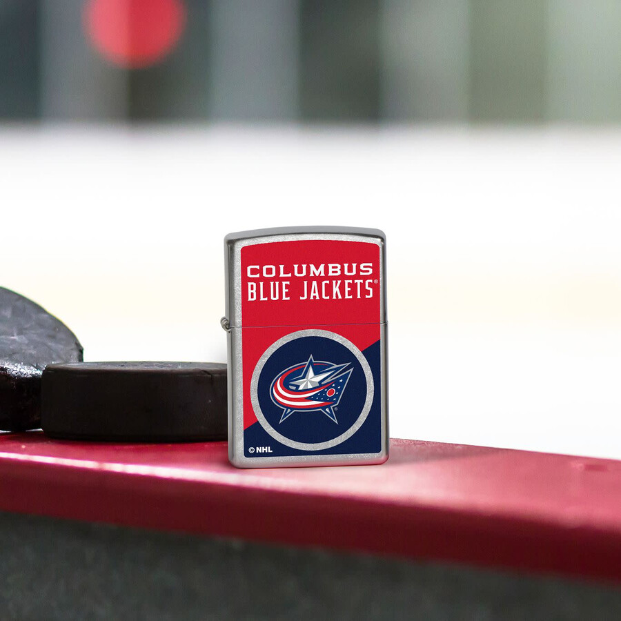 columbus blue jackets colorblock logo design