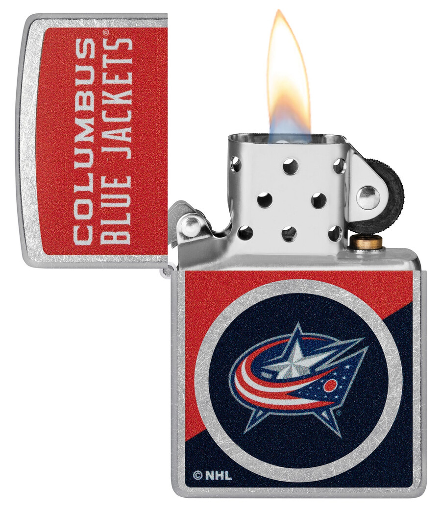 columbus blue jackets colorblock logo design