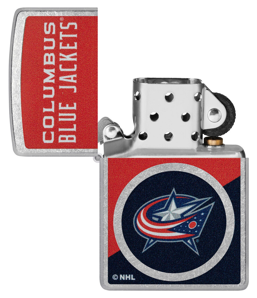 columbus blue jackets colorblock logo design