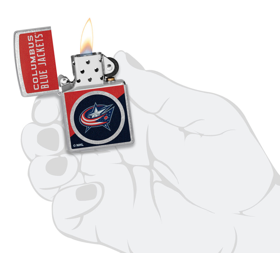 columbus blue jackets colorblock logo design