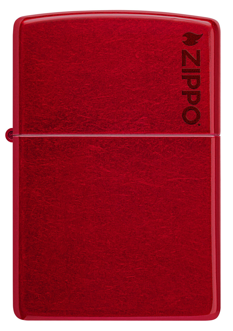 classic candy apple red zippo logo