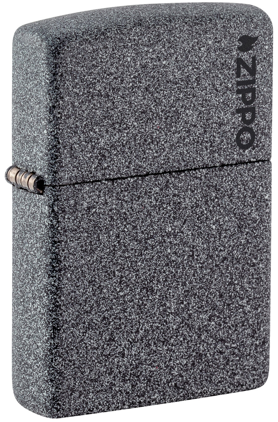 classic iron stone zippo logo