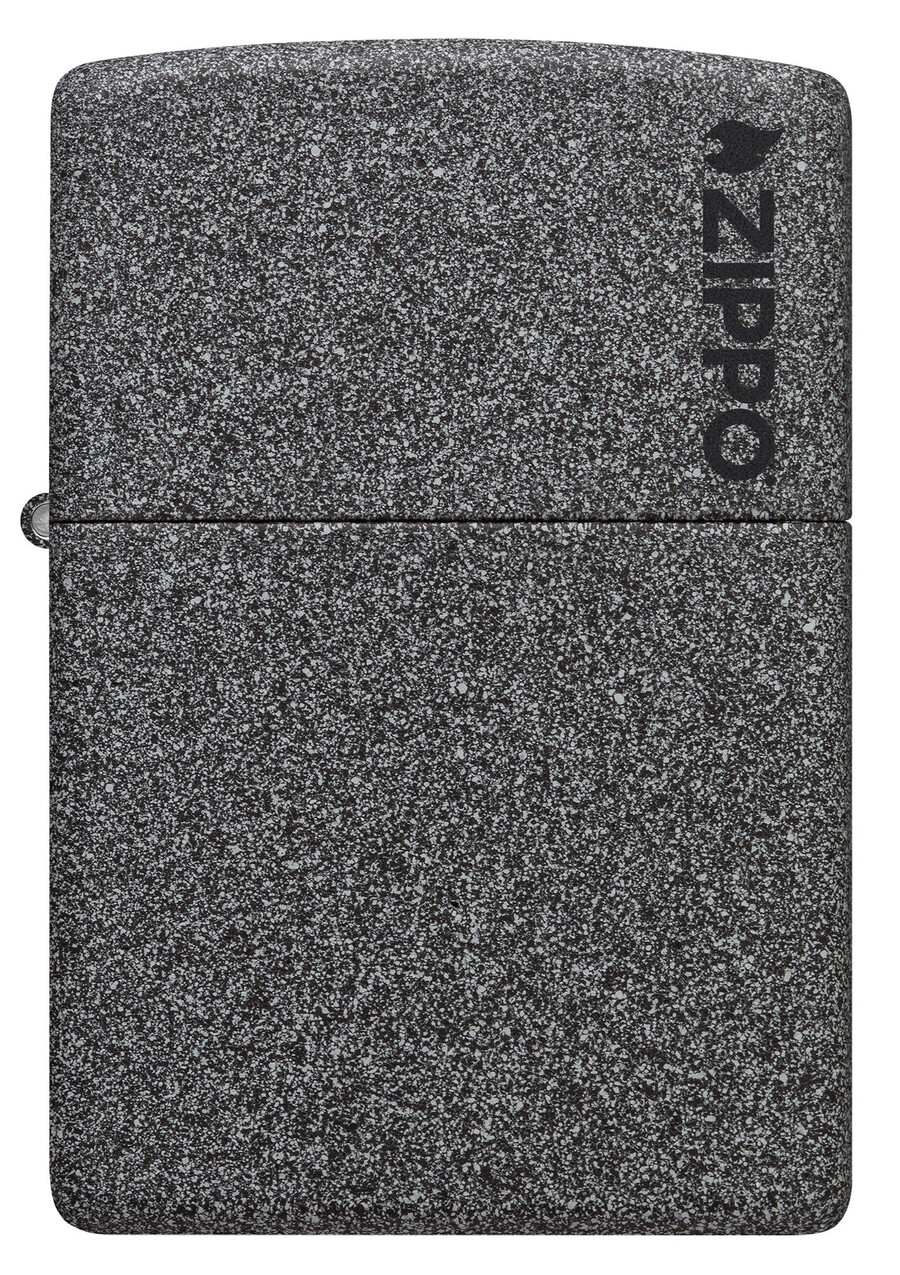 classic iron stone zippo logo