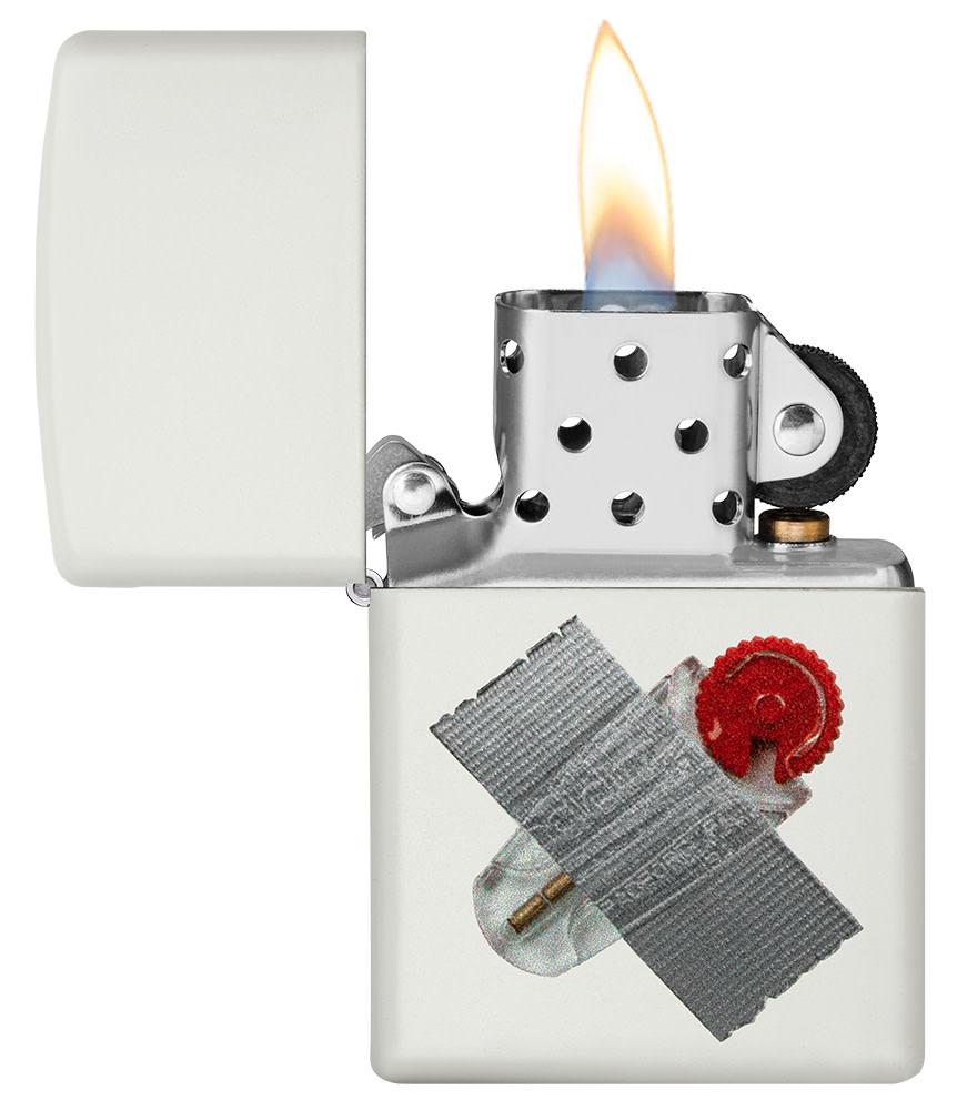 taped flint dispenser
