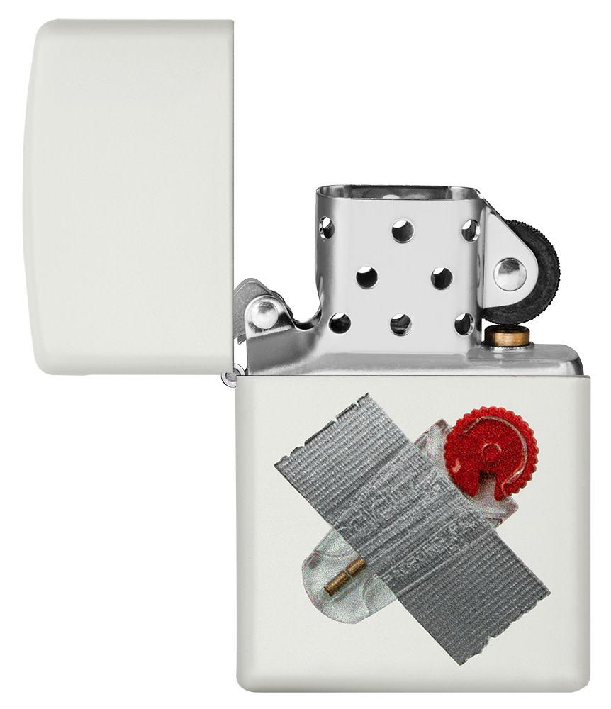 taped flint dispenser