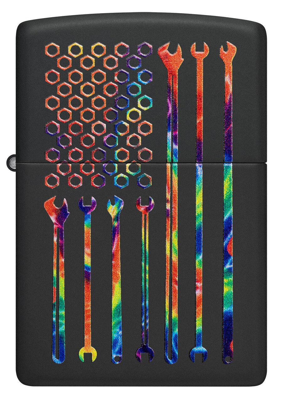 bit safe screwdriver with tie-dye tools design