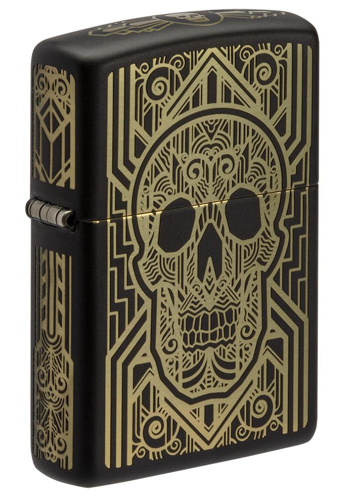 art deco skull