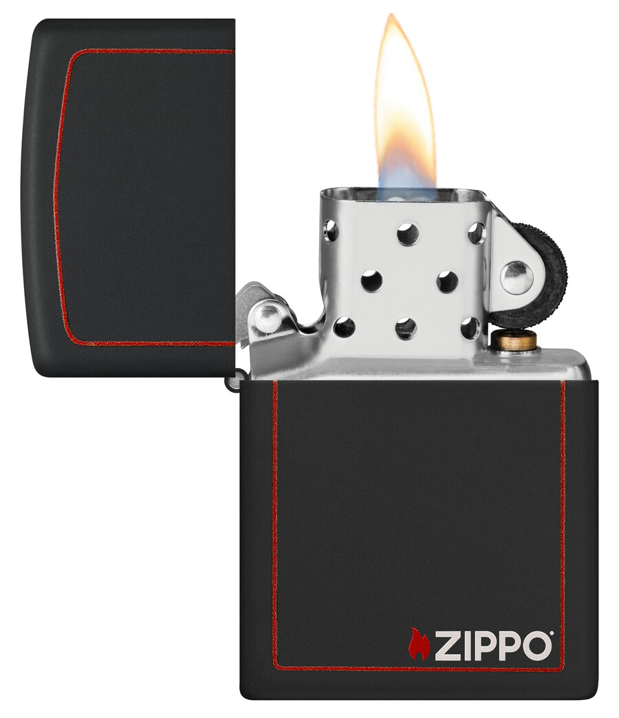classic black and red zippo