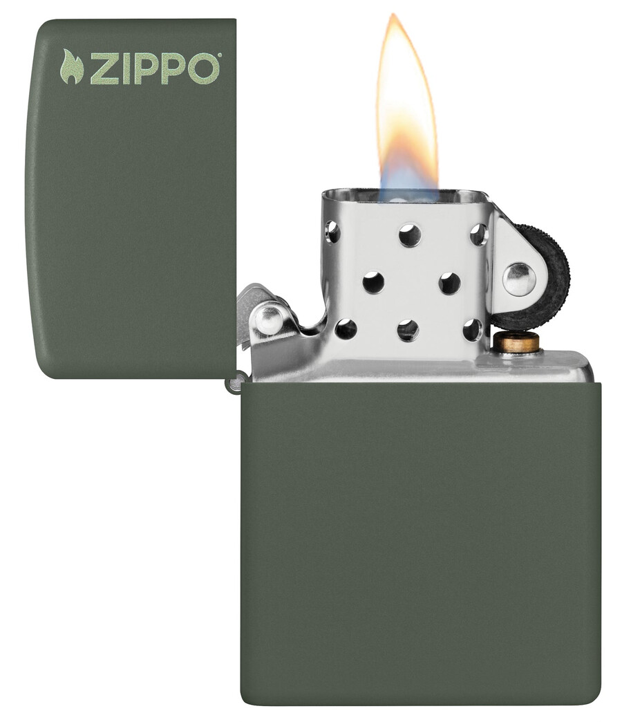 classic green matte zippo logo