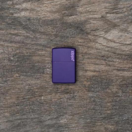 classic purple matte zippo logo