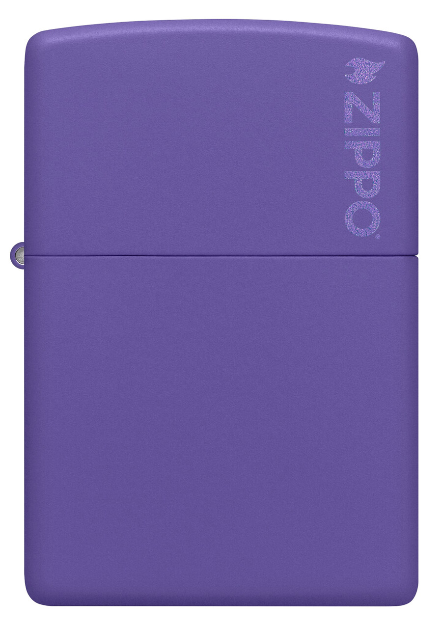 classic purple matte zippo logo