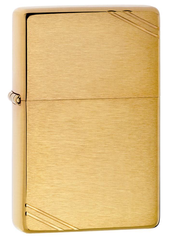 brushed brass vintage with slashes